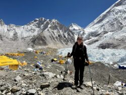 claudia at base camp
